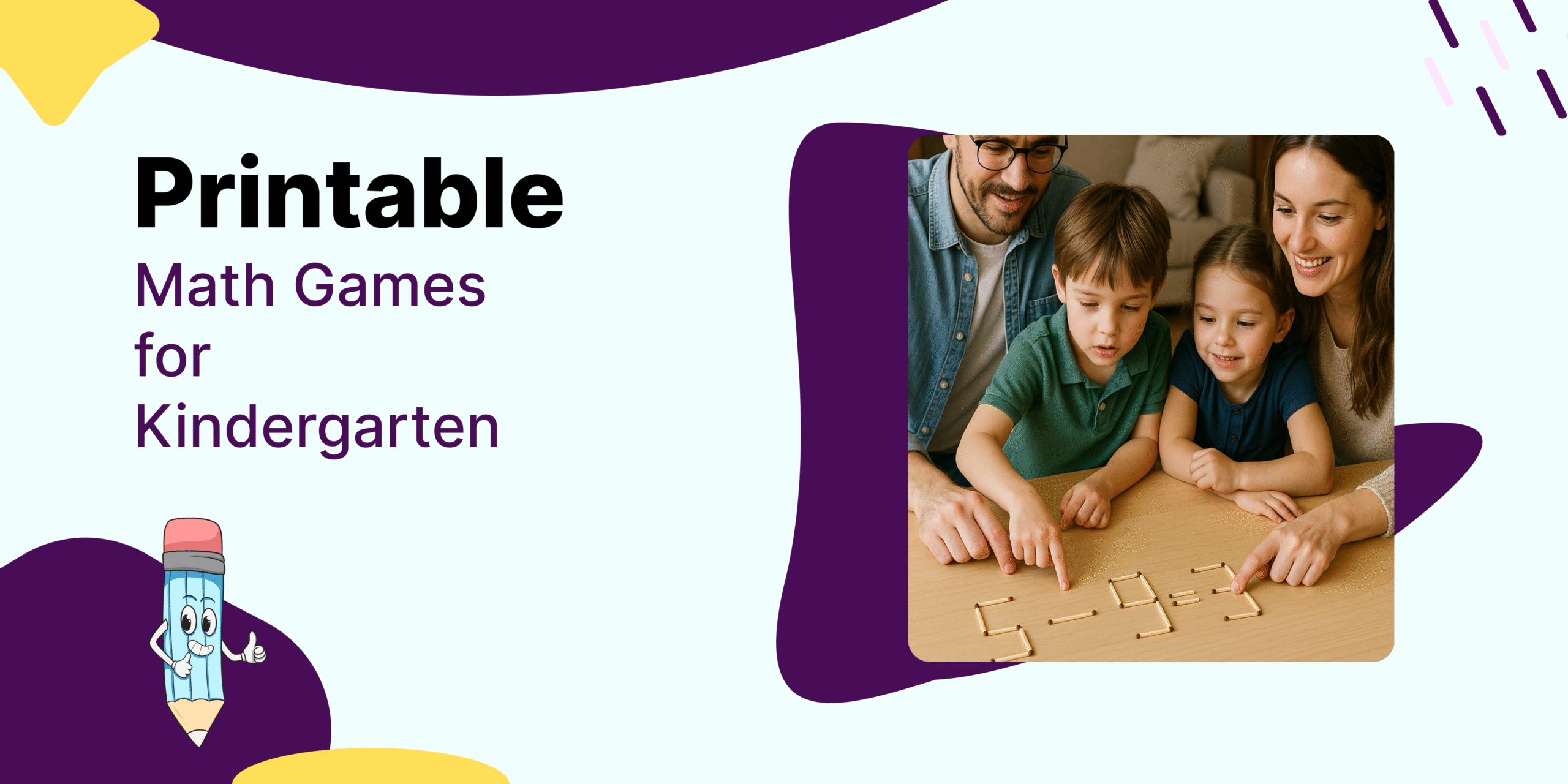 Printable Math Games for Kindergarten